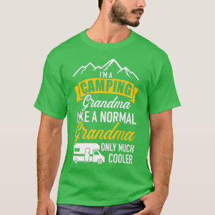 T-shirt Je suis une grand-mère en camping comme un RV norm