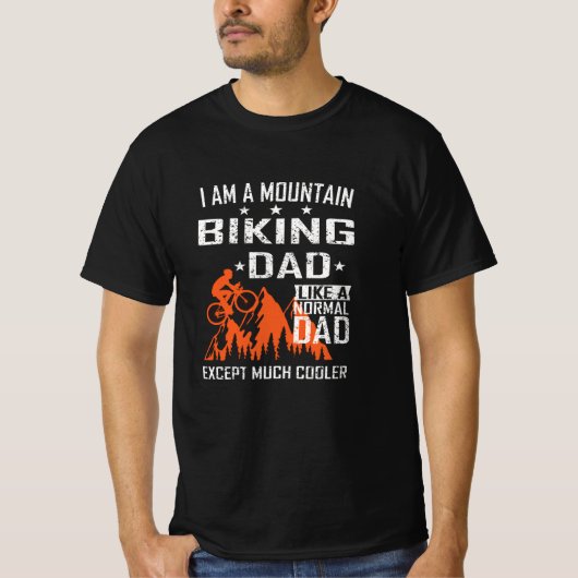 T-shirt Je Suis Une Idée Cadeau De VTT Papa (Devant)