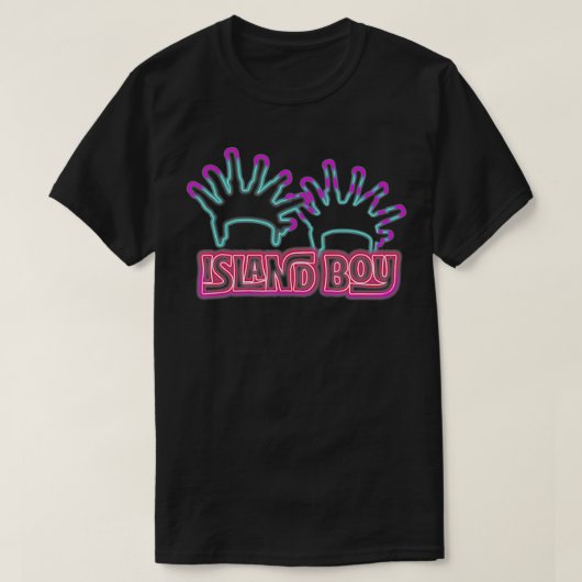 T-shirt Je suis une île Boy Island Boy Ima Just Island Boy (Design devant)