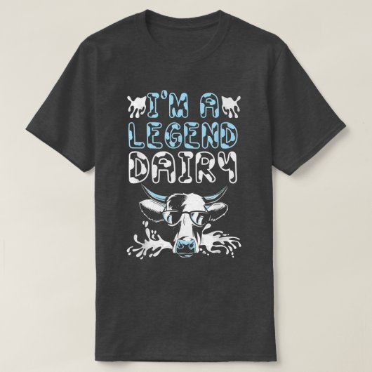 T-shirt Je suis Une Légende Vache Laitière Whisperer Vache (Design devant)