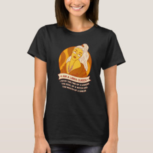 T-shirt Je suis une libra queen Zodiac Signal Anniversaire