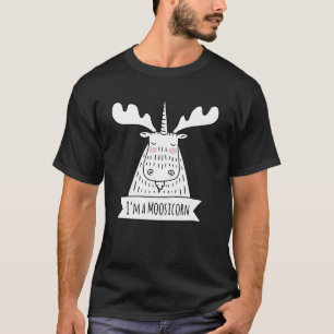 T-shirt Je suis une licorne vache mignonne Moosicorn
