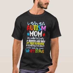 T-shirt Je Suis Une Maman Autiste Mon Portefeuille Est Vid