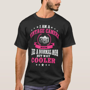 T-shirt Je Suis Une Maman D'appareil Photo Vintage Mamaraz
