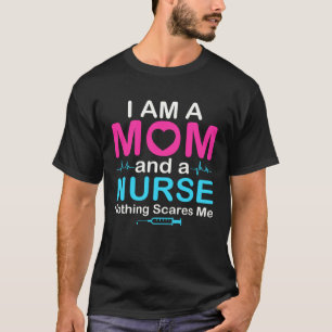 T-shirt Je suis une maman et une infirmière Chemise pour f