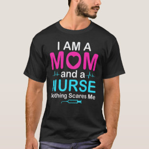 T-shirt Je suis une maman et une infirmière Femmes allait