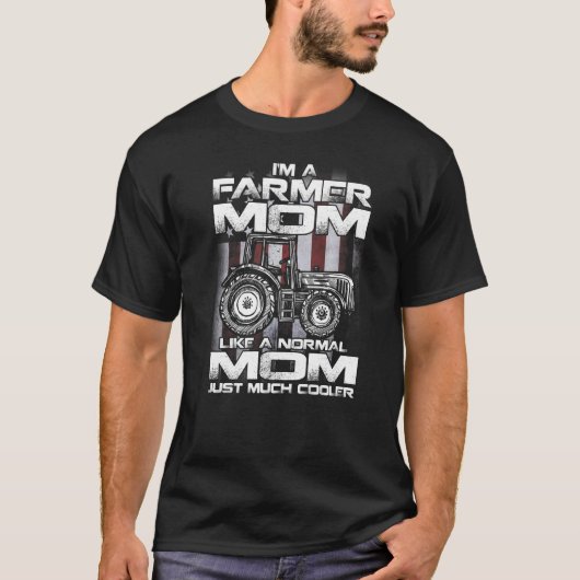 T-shirt Je suis une maman fermière comme un grand-père nor (Devant)