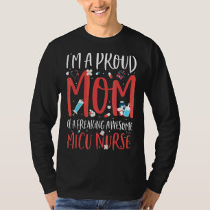T-shirt Je suis une maman fière d'une infirmière minuscule