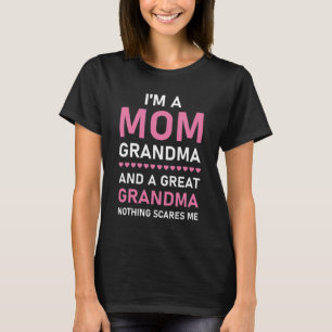 T-shirt je suis une maman grand-mère et une arrière grand-