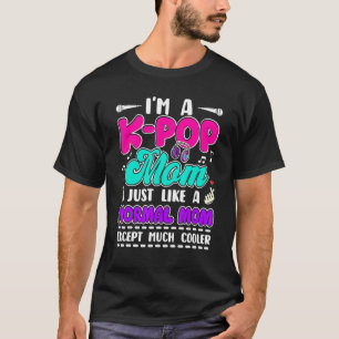 T-shirt Je suis une maman K Pop comme une musique coréenne