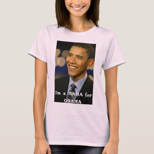 T-shirt Je suis une MAMAN pour OBAMA (Devant)