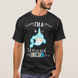T-shirt Je Suis Une Mermaid Licorne Narval Animaux Marins