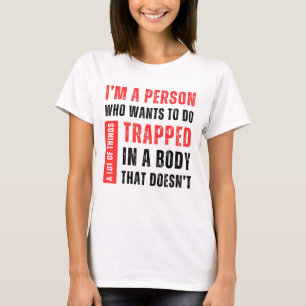 T-shirt Je Suis Une Personne Qui Veut Faire Beaucoup De Ch