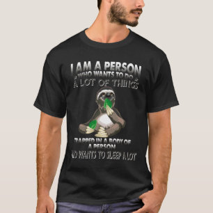 T-shirt Je Suis Une Personne Qui Veut Faire Beaucoup De Ch