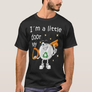 T-shirt Je suis une petite clé de porte Recycle Océan Fami