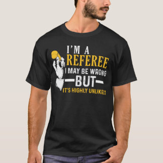 T-shirt Je suis une pièce en t du football d'arbitre