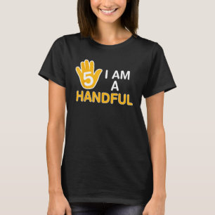 T-shirt Je suis une poignée enfant de cinq ans 5e annivers