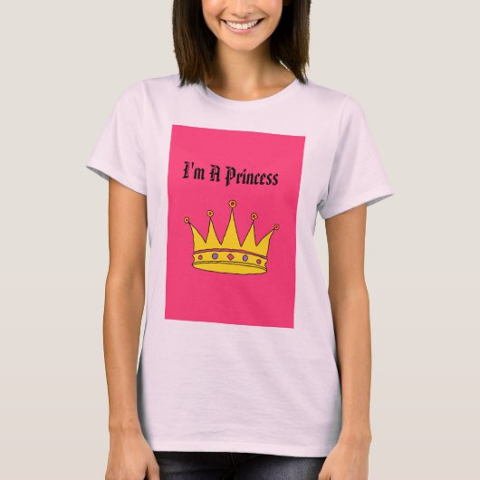 T-shirt Je suis une princesse (Devant)