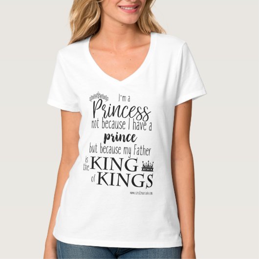 T-shirt Je suis une princesse Shirt (Devant)