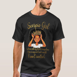 T-shirt Je suis une Scorpio Girl Funny Birthday T for Wome
