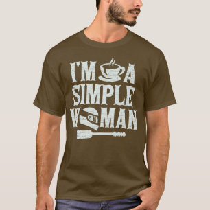 T-shirt Je suis une simple femme moto moto vélo moto