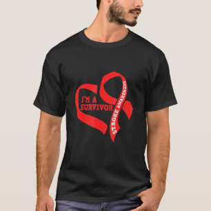 T-shirt Je suis Une Survivor Stroke Sensibilisation
