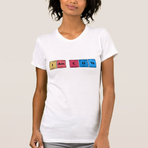 T-shirt Je suis une table périodique mignonne