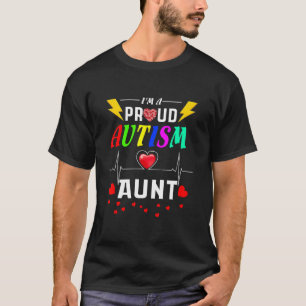 T-shirt Je suis une tante autiste fière