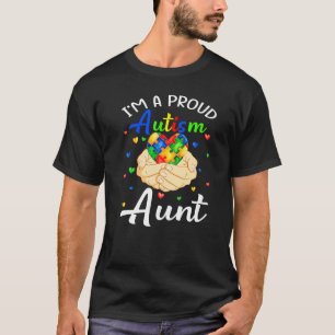 T-shirt Je suis une tante fière de l'autisme Sensibilisati