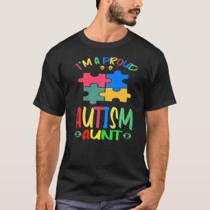 T-shirt Je suis une tante fière guerrière de la sensibilis