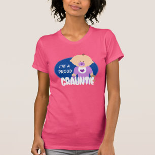 T-shirt "Je suis une tarte fière" avec un bébé mou dans