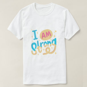 T-shirt Je suis une typographie motivationnelle forte de c