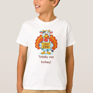 T-shirt Je suis une vache dinde Drôle de déguisement de