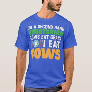 T-shirt Je suis une vaches végétarienne seconde main mange