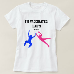 T-shirt Je suis vacciné contre le virus 