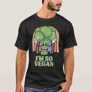 T-shirt Je suis vegan brocoli légume nourriture brocoli