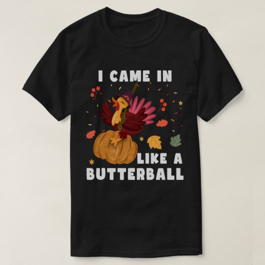 T-shirt Je Suis Venu Comme Un Bouteille, Don Thanksgiving (Design devant)