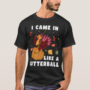 T-shirt Je Suis Venu Comme Un Bouteille, Don Thanksgiving