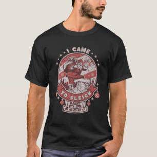 T-shirt Je Suis Venu Dormir Drôle Noël Dit Vintage Sa