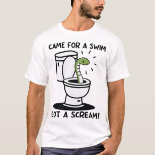 T-shirt Je Suis Venu Pour Une Baignade J'Ai Un Cri Drôle S