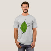 T-shirt Je suis vert avec de la chlorophylle (Devant entier)