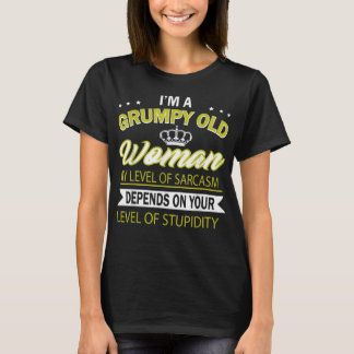 T-shirt je suis vieille dame grincheuse