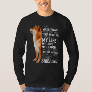 T-shirt Je suis votre ami votre partenaire votre chien Shi