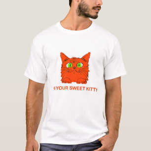 T-shirt Je suis votre douce minette - Chat rouge de l'arti