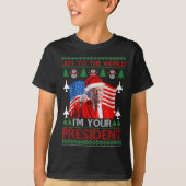 T-shirt Je suis votre président 47e Trump 2024 Noël laid (Devant)