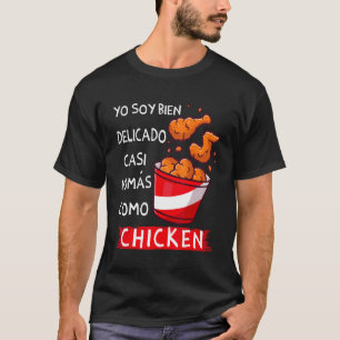 T-shirt Je suis vraiment délicat comme du poulet Funny Spa