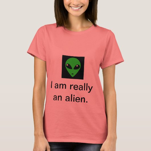 T-shirt Je suis vraiment un alien (Devant)