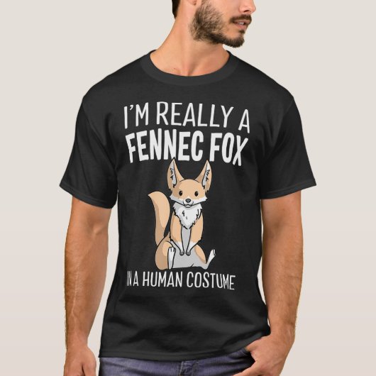 T-shirt Je Suis Vraiment Un Fennec Fox Dans Un Costume Hum (Devant)