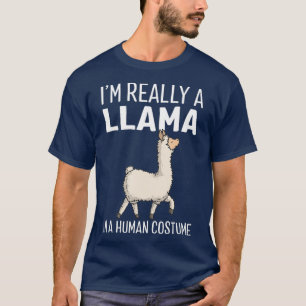 T-shirt Je Suis Vraiment Une Llama Dans Un Costume Humain 