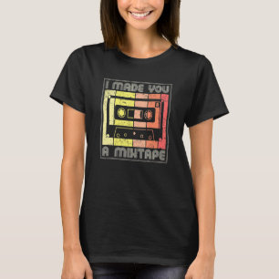 T-shirt Je T'Ai Fait Un Mixtape Cassette Tape 80s Music Re